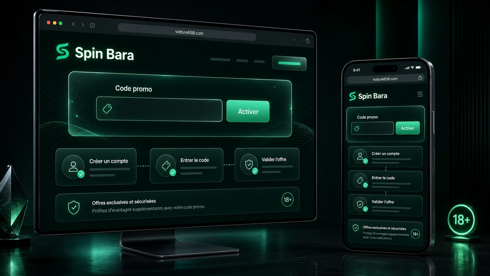 Comment utiliser un code promo Spinbara