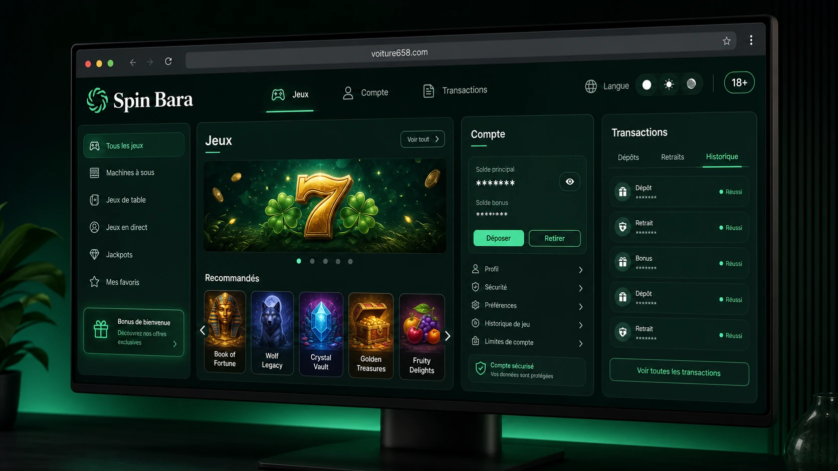 Présentation générale du casino