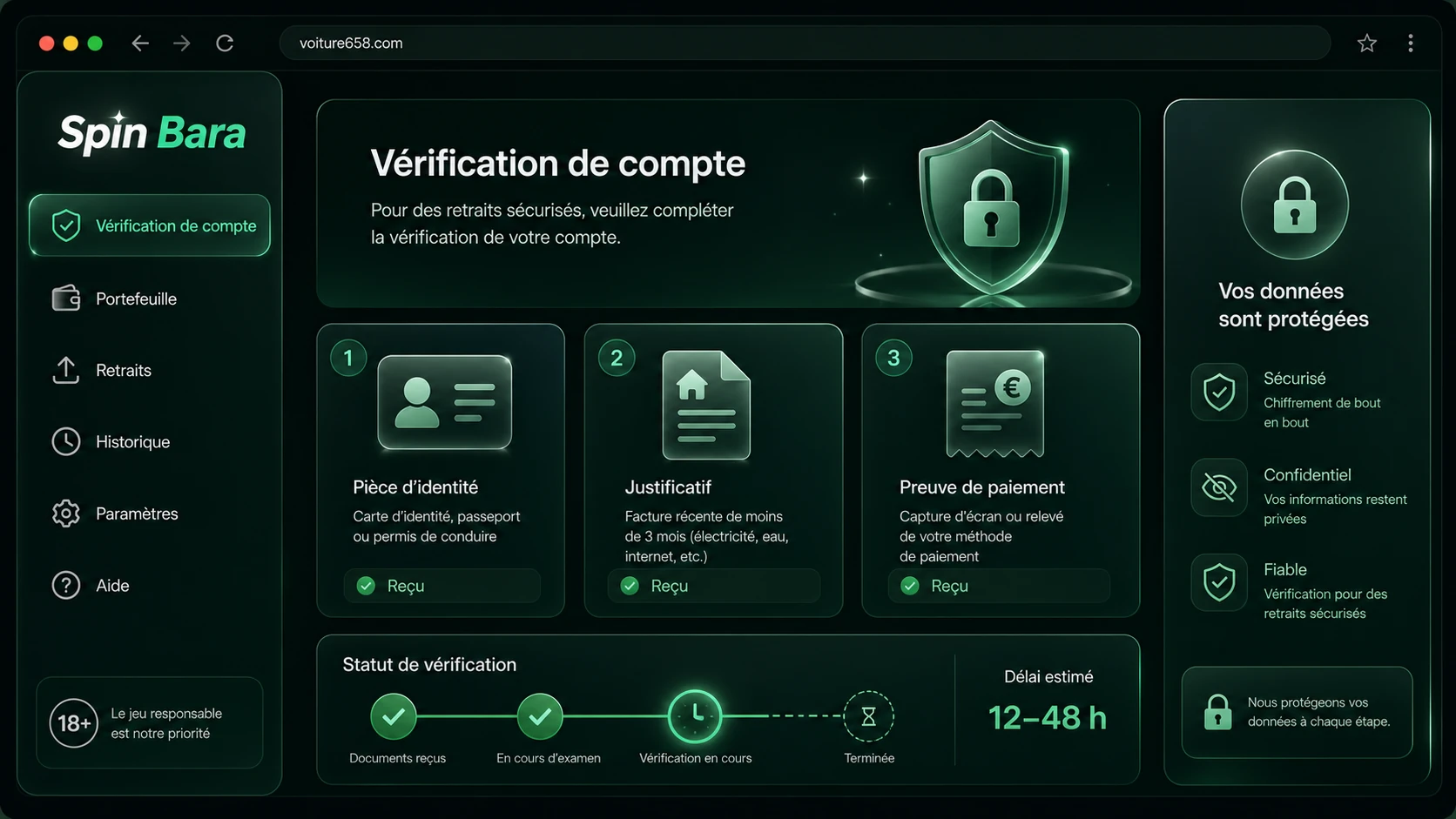 Vérification de Compte (KYC)